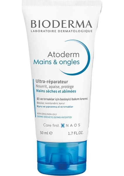 Atoderm Ultra-Nourishign Cream Hands & Nails 50ML