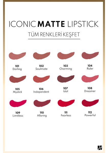 Note Cosmetics Iconic Matte Lipstick Kalıcı Mat Ruj 109 Limitless - Pembe