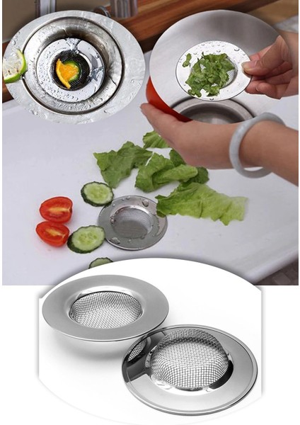 Paslanmaz Çelik Lavabo Süzgeci Evye 7,5 cm