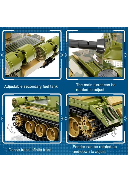 22009 T-62 Cayi Tank Mod Embl Bulma Bina Yapı Taşları (Yurt Dışından)