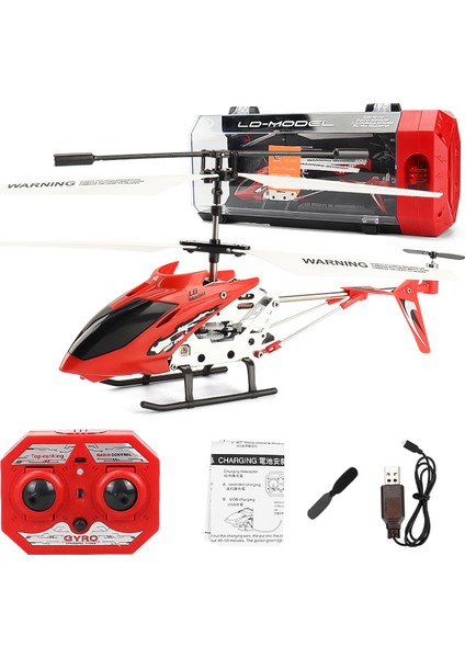 Düşmeye Dayanıklı 3,5 Kanallı Alaşım Uzaktan Kumandalı Helikopter, Hafif USB Şarjlı Çocuk Oyuncağı Uzaktan Kumandalı Uçak (Yurt Dışından)