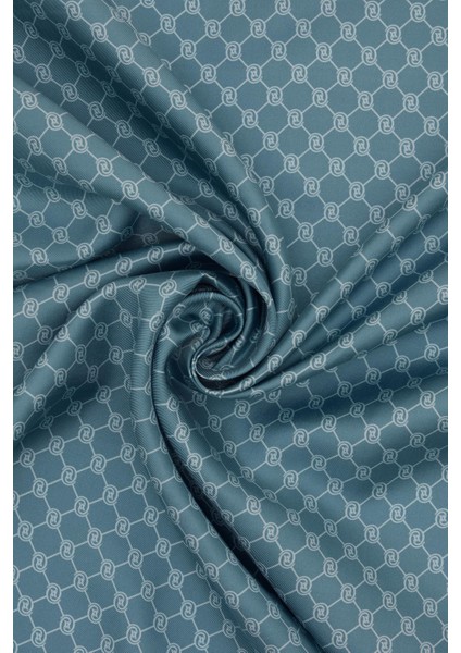 Twill Ipek Eşarp - Özel Seri - Gök Mavi