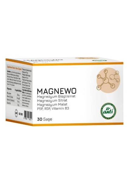 Anti Magnewo Efervesan Magnezyum 30 Saşe