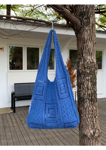 Örme Çanta Retro Içi Boş El Örtüsü Çanta Omuz Çantası Çanta Yün Çanta Kadın Çanta (Yurt Dışından) fiyatları