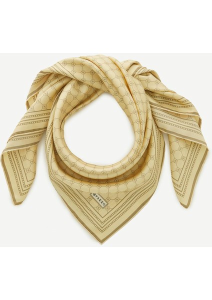 Twill Ipek Eşarp - Özel Seri - Sarı
