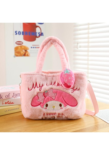 Peluş Çanta Kuromi Çanta Kızlar Omuz Crossbody Çanta Pacha Köpek Sevimli Küçük Çanta Beş Renkli Çanta (Yurt Dışından)