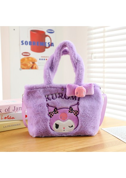 Peluş Çanta Kuromi Çanta Kızlar Omuz Crossbody Çanta Pacha Köpek Sevimli Küçük Çanta Beş Renkli Çanta (Yurt Dışından)