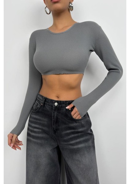 Basic Crop Triko Bluz fırsatları