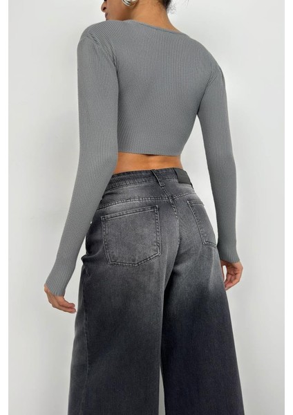 Basic Crop Triko Bluz indirimleri