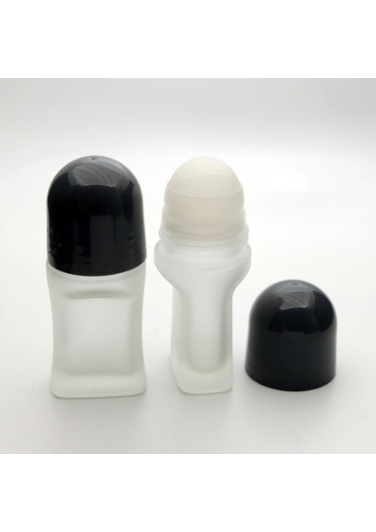 Parfüm Şişesi 50 ml (5 Adet) Buzlu Roll-On Boş Şişe