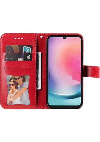 Samsung Galaxy A25 5g Cüzdan Pu Deri + Tpu Anti-Fall Telefon Kapağı (Yurt Dışından)