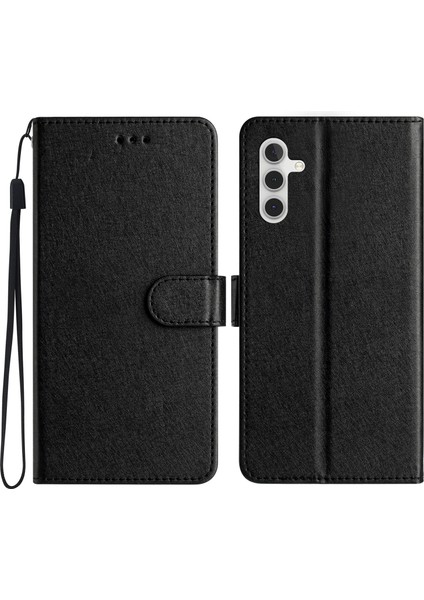 Cool-M Case Samsung Galaxy A05S 4g Pu Deri Ipek Doku Cüzdan Telefon Kapağı (Yurt Dışından)