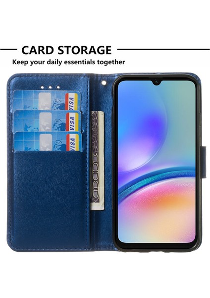 Samsung Galaxy A05S 4g Cep Telefon Kılıfları Pu Bilek Kayışı ile Deri Dalda Koşullu Kapak (Yurt Dışından)