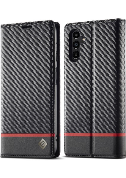 Samsung Galaxy A15 5g / A15 4g Karbon Fiber Doku Kabuğu Pu Deri Kapağı (Yurt Dışından)