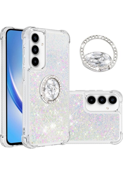 Samsung Galaxy A35 5g Tpu Kılıf Yüzen Payetler Kickstand Kapak (Yurt Dışından)