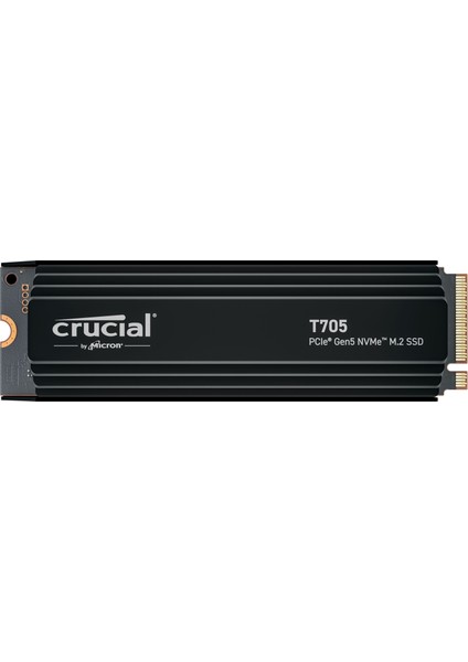 T705 1TB PCIe Gen5 NVMe M.2 SSD CT1000T705SSD5 (13600-10200 MBs) Heatsink Soğutuculu