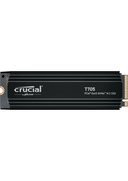 T705 1TB PCIe Gen5 NVMe M.2 SSD CT1000T705SSD5 (13600-10200 MBs) Heatsink Soğutuculu