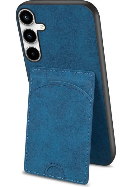 Samsung Galaxy A55 5g Pu Deri + Tpu Çizilmeye Dayanıklı Kickstand Telefon Kabuğu (Yurt Dışından)