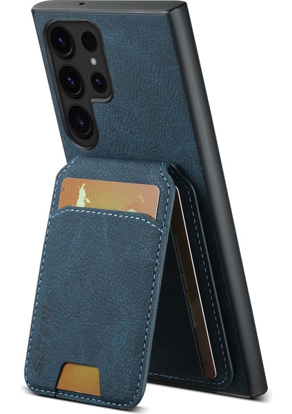 Samsung Galaxy S24 Ultra Kart Yuvaları Telefon Kickstand Kapağı (Yurt Dışından)