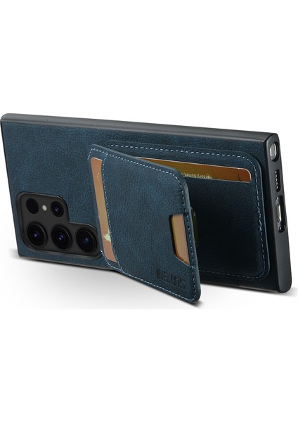 Samsung Galaxy S24 Ultra Kart Yuvaları Telefon Kickstand Kapağı (Yurt Dışından)