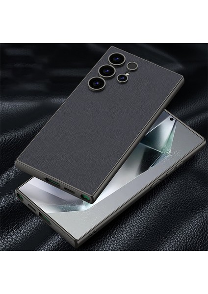 Samsung Galaxy S24 Ultra Deri+Pc+Tpu Mat Telefon Kılıfı (Yurt Dışından) fiyatları