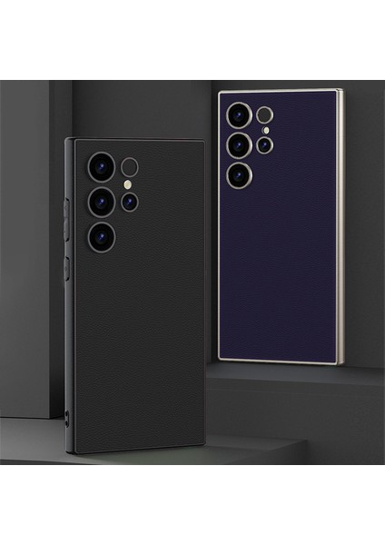 Samsung Galaxy S24 Ultra Deri+Pc+Tpu Mat Telefon Kılıfı (Yurt Dışından) modelleri