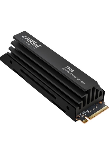 T705 2TB PCIe Gen5 NVMe M.2 SSD CT2000T705SSD5 (14500-12700 MBs) Heatsink Soğutuculu