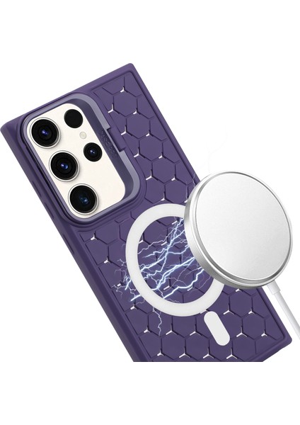 Samsung Galaxy S24 Ultra Magsafe Kickstand Tpu Telefon Kapağı ile Uyumlu (Yurt Dışından) fırsatları