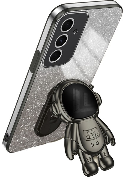Samsung Galaxy A55 5g Darbeye Dayanıklı Astronot Kickstand Pc + Tpu Çizilmez Telefon Kapağı (Yurt Dışından)
