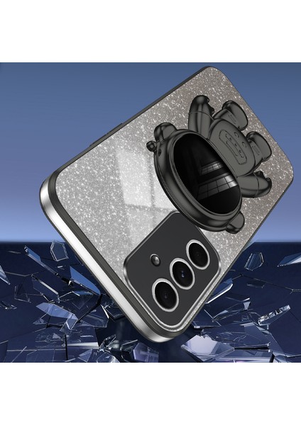 Samsung Galaxy A55 5g Darbeye Dayanıklı Astronot Kickstand Pc + Tpu Çizilmez Telefon Kapağı (Yurt Dışından) modelleri