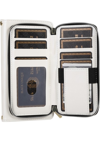 Samsung Galaxy S24 Ultra Fermuarlı Eşkenar Dörtgen Deri Cüzdan Kılıfı El Askılı (Yurt Dışından) indirimleri