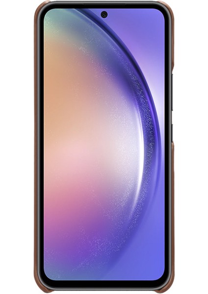 Samsung Galaxy A55 5g Çizilmez Buzağı Dokusu Pu Deri+Pc Telefon Kılıfı (Yurt Dışından)