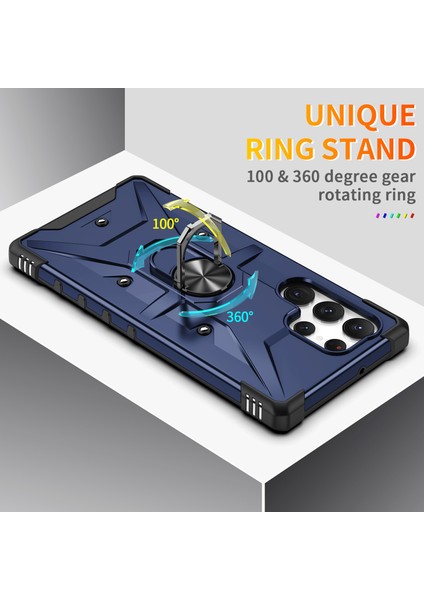 Samsung Galaxy S24 Ultra Pc+ Tpu Hibrit Telefon Kılıfı ve Halka Tutucu Çubuğu (Yurt Dışından) indirimleri