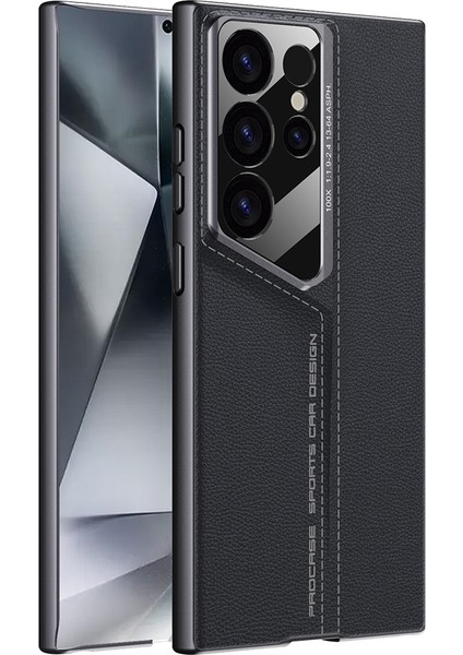 Samsung Galaxy S24 Ultra Ince Kılıf Pu Kapaklı Pc Cep Telefonu Kılıfı (Yurt Dışından)