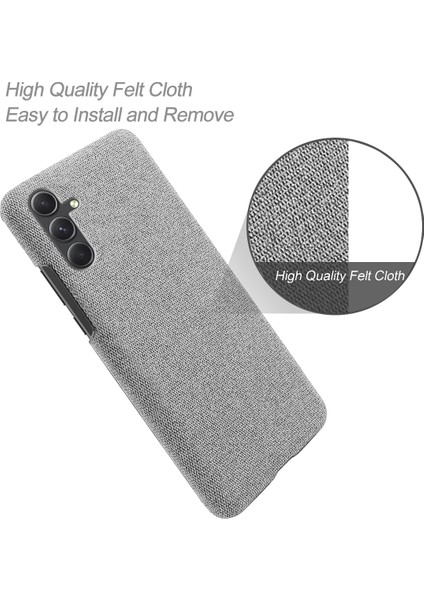 Samsung Galaxy A55 5g Kumaş + Pc Telefon Kılıfı Darbeye Dayanıklı Ince Cep Telefonu Kapağı (Yurt Dışından) fiyatları