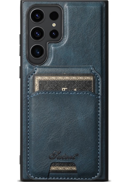 Samsung Galaxy S24 Ultra Manyetik Kılıf Çıkarılabilir Kart Tutucu Telefon Kapağı (Yurt Dışından)