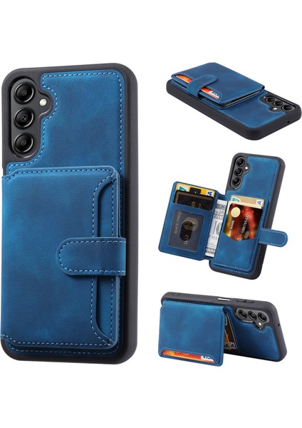 Samsung Galaxy A35 5g Rfıd Engelleme Cüzdan Deri Kaplamalı Tpu Kickstand Kapak (Yurt Dışından)