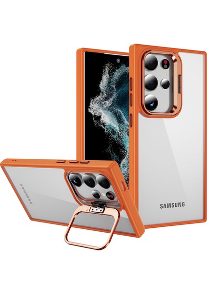 Samsung Galaxy S24 Ultra Kamera Çerçevesi Hibrit Tpu + Akrilik Telefon Kapağı (Yurt Dışından)