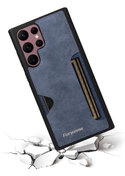 Samsung Galaxy S24 Ultra Telefon Kılıfı Pu Deri + Tpu Kart Tutucu Arka Kapak (Yurt Dışından) fırsatları