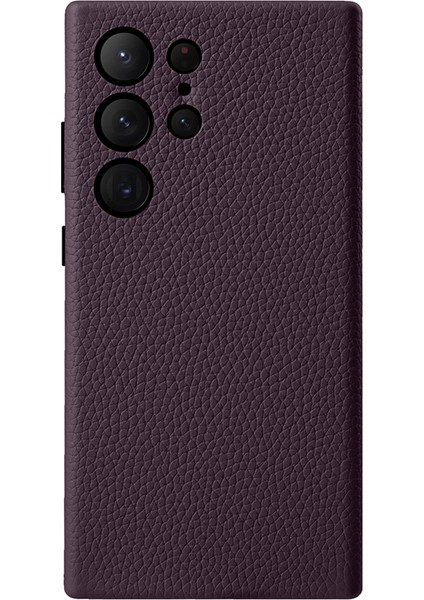 Samsung Galaxy S24 Ultra Hakiki Inek Derisi+Pc Telefon Kılıfı (Yurt Dışından)