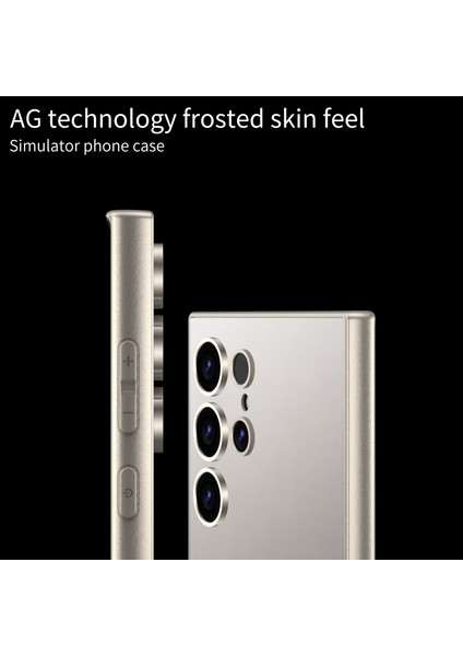Samsung Galaxy S24 Ultra Skin-Touch Ag Buzlu Sert Pc Telefon Koruyucu (Yurt Dışından) fırsatları