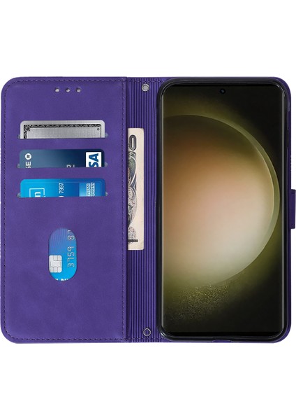 Samsung Galaxy S24 Ultra Cüzdan Telefon Askılı Deri Kılıf (Yurt Dışından)