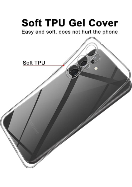 Samsung Galaxy A35 5g Telefon Kılıfı Parmak Izi Tutmayan Şeffaf Tpu Arka Kapak (Yurt Dışından)