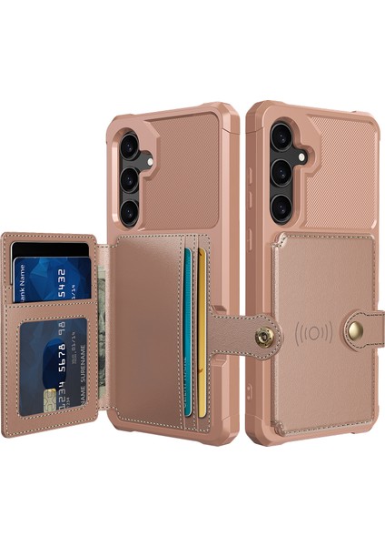 Samsung Galaxy A35 5g Kart Yuvaları Pu Deri + Tpu Telefon Kapağı (Yurt Dışından)