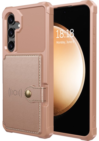 Samsung Galaxy A35 5g Kart Yuvaları Pu Deri + Tpu Telefon Kapağı (Yurt Dışından)