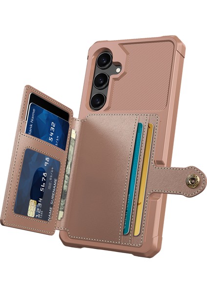 Samsung Galaxy A35 5g Kart Yuvaları Pu Deri + Tpu Telefon Kapağı (Yurt Dışından)