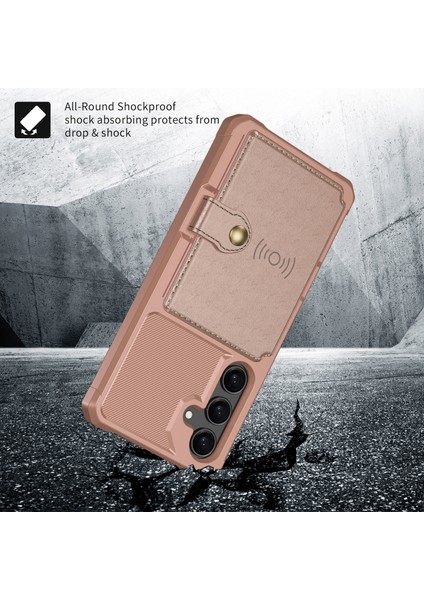 Samsung Galaxy A35 5g Kart Yuvaları Pu Deri + Tpu Telefon Kapağı (Yurt Dışından)