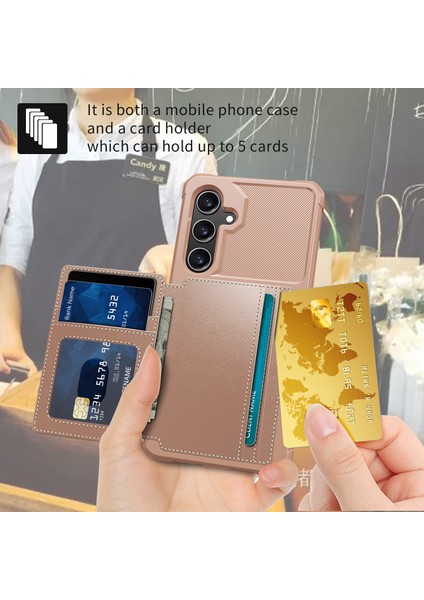 Samsung Galaxy A35 5g Kart Yuvaları Pu Deri + Tpu Telefon Kapağı (Yurt Dışından)
