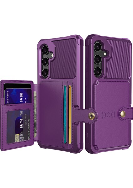 Samsung Galaxy A35 5g Kart Yuvaları Pu Deri + Tpu Telefon Kapağı (Yurt Dışından)