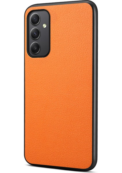 Samsung Galaxy A35 5g Çizilmez Buzağı Dokulu Deri Telefon Arka Kapağı (Yurt Dışından)